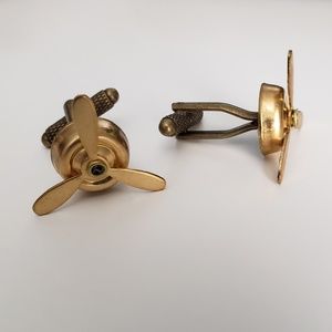 Pilot Propeller Cufflink Cuff Links